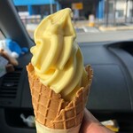 来島海峡サービスエリア - えひめ蜜柑ソフトクリーム