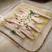 イベリコ・バル 門仲 - イワシの酢漬け。カヴァとの相性が良いですね。