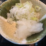 手打ちそば まこ - そばの薬味