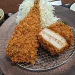 あじフライ 神楽坂 さくら - あじふらいとレンコン挟み揚げ