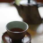 三芳家 - 食後のほうじ茶