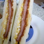 アサカベーカリー - ハムカツサンド