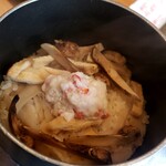 高崎 甲羅本店 - かにと松茸の釜飯♥