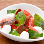 Caprese with Heshiko and Tomatoes