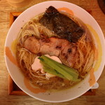 麺屋 じゃんけん - 鶏そば 醤油(真上から)