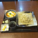 Soba Dokoro Takanoya - 【冷たい蕎麦(せいろ)＋ミニかつ丼セット、1,300円】