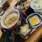 そば処　福住 - 蕎麦カツ丼セット(1400円)