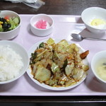 Shisen - キャベツと豚肉のみそ炒め定食【2013/04/1*】