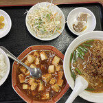 台湾美食屋小楽 - 麻婆豆腐定食と台湾味噌ラーメン