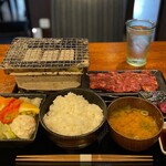 Sumibiyakiniku Iwamura - 人気ＮＯ.１ハラミ定食  ご飯大盛り無料
