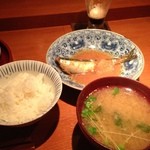 Teishoku Satou - イワシのごま味噌煮1150円