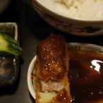 串匠 - 衣が一部のとれた串揚げがあった。