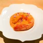 東麻布 天本 - ボタン海老紹興酒漬け