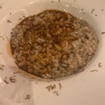 Cream risotto with black truffle and Madeira sauce