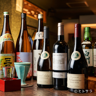 Enjoy seasonal flavors such as new sake in spring, fresh sake in summer, and hiyaoroshi in autumn.