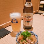 Tori Kaku - キリン一番搾り(瓶ビール)/もつ煮込み