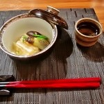 奥日光森のホテル - 煮物（春キャベツ海老博多煮、どんこ椎茸、小那須田舎煮、絹さや、春の芽）