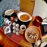 奥日光森のホテル - 湯波・焼き魚・湯豆腐コーナー