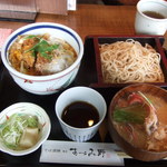 そば酒膳　あづみ野 - カツ丼セット(\1100)♪