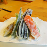 有明山のそば よし野 - 季節の天ぷら（¥650税込）