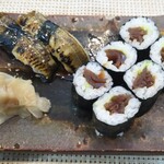 玄海鮨 - アナゴ×２  カンピョウ巻  見た目が地味