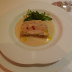 リストランテ・マッサ - フォアグラのテリーヌと桃のスープ