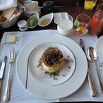 ザ・ペニンシュラ東京 - スフレパンケーキ抹茶