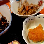 栄夏 - ひじき煮、きんぴら、かぼちゃ煮