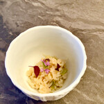 スープとカレー ボンジョルネ - ●リゾット
      九条ねぎと梅のリゾット