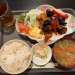 ひまわり食堂 - ★ランチ豚と茄子の辛みそ炒め定食（660税込）★