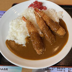 お食事処 ひぜん - エビカレー@825写真とは別にサラダがついてます。