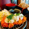 満天食堂一休そば - おろしネギかつセット(￥1430)。
一休さんの初利用で食べる予定のメニューでした！