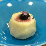 三友居 - お任せランチ（税込み６６００円）の先付けはいちぢくの田楽