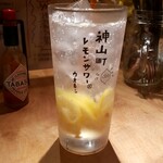 レモンサワーバル ウオキン - 親父レモンサワー：480円+5%