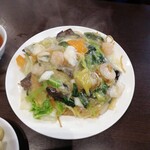 Chuuka Dainingu Tare - 海鮮餡掛け焼きそば