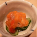 鮨処 つく田 - ホヤと胡瓜