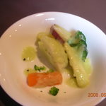 L'anfora - ランチの温野菜のサラダ