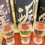 【2013年4月】今回は「瀧澤」特別純米（200円）、「颯」山廃純米（200円）、「石見銀山」特別純米（200円）の3銘柄をチョイス！