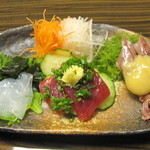 Yushima Onnazaka Kinoshita - 前菜　のれそれ、くじら、蛍烏賊