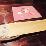 まな板の上の旬　ぽぽぽん - セッティング。かわいい♪