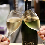 波へい - シャンパーニュで乾杯♪