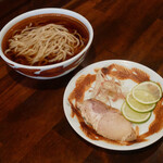 麺道はなもこし - ☆ひやかけは別添えスタイル(#^.^#)☆