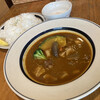 みやび屋 - 牛すじトロトロスープカレー＋半熟たまご