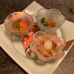 Sake Sakanashum Mitsuishi - 珍味3種