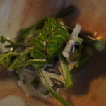 山野草料理 花門 - ゼンマイのごま和え。