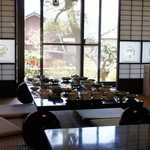 山野草料理 花門 - 食事は和室で頂きます。
