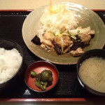 Yamano Saru - 鶏肉とナスの塩ダレ炒め定食