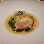 SUGALABO - 山口 萩沖 クエ　ピペラード　土佐ジローの卵