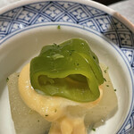 銀座 しのはら - 冬瓜の冷やし田楽に万願寺唐辛子