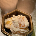 銀座 しのはら - 秋ですね〜、生柿に白和えで舌を甘えさせる